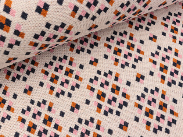 Hamburger Liebe 4 Farb-Jacquardjersey Bliss Sparkle winterweiß