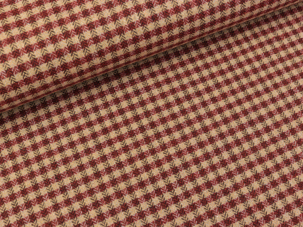 Tweed Sofia rost-beige kariert