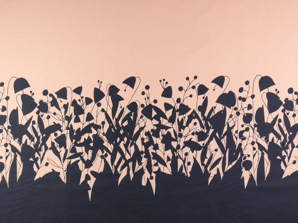 Baumwollsatin Shade nude-nachtblau by Cherry Picking