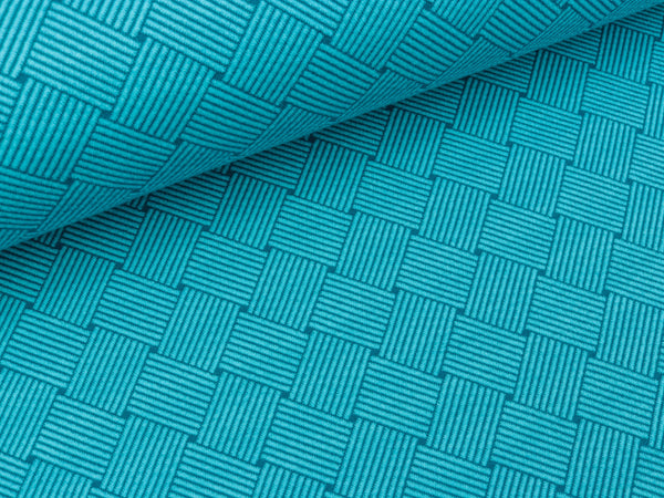 Hamburger Liebe Plain Stitches Weave Knit türkis-petrol