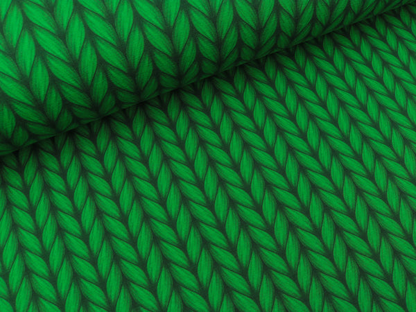 Hamburger Liebe Baumwolljersey Plain Stitches Lookalike verde erba-verdone