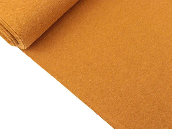 Glatte Bündchenware Heike ocker melange