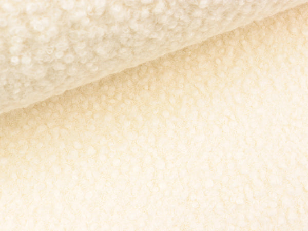 Boucle wollweiß uni