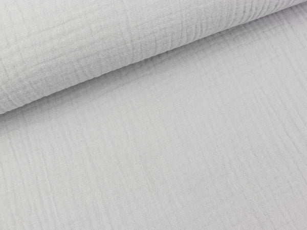 Baumwoll Musselin Triple Gauze hellgrau