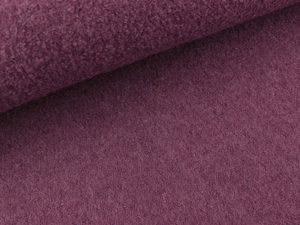 Gekochte Wolle Naomi mauve uni Wollwalk