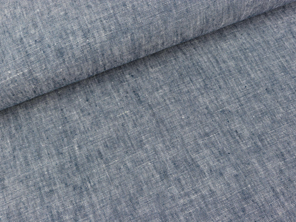 Leinenstoff Georgio navy meliert