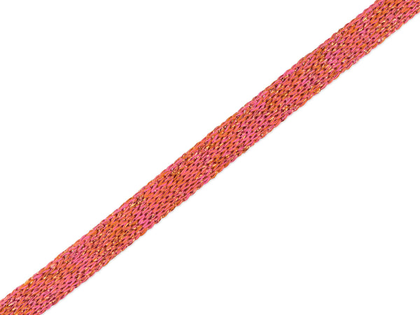 1m Flach- und Hoodiekordel Cord Me BLING BLING ortensia-nepal-kupfer 12mm