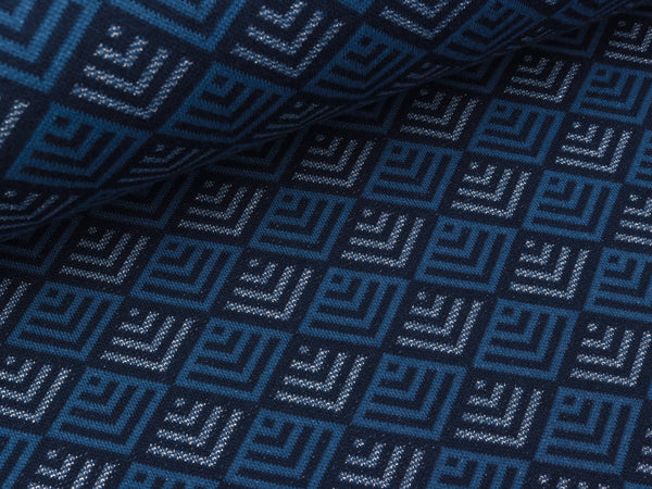 Hamburger Liebe Jacquard Sparkle Tiles blue navy-atlantic-silber