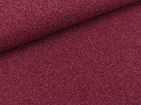 Baumwolljersey Vanessa bordeaux melange