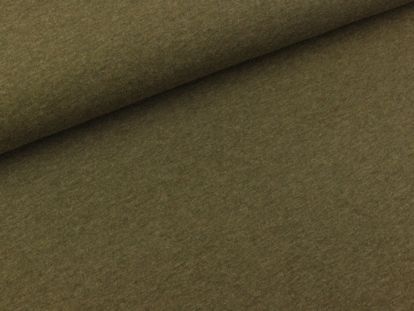 Baumwolljersey Vanessa khaki melange