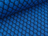 Reststück 18cm - Hamburger Liebe 3D-Relief Jacquard Life Loves You Honeycomb bluette-blue navy