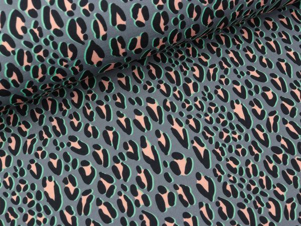 Reststück 43cm - Albstoffe SHIELD PRO Jersey Safari grau