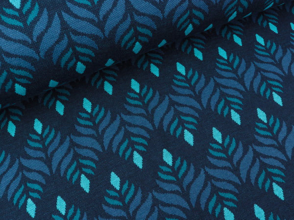 Hamburger Liebe Jacquard Bloom Garland blue navy-atlantic-türkis-petrol