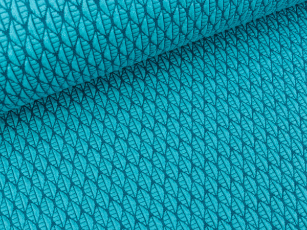 Hamburger Liebe Bloom 3D Leafy Knit türkis-petrol