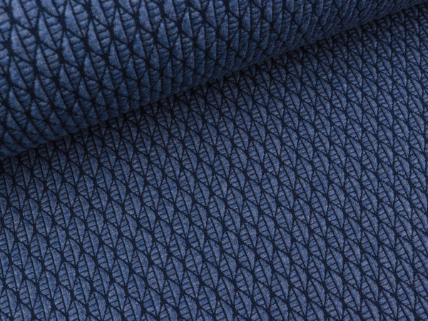 Hamburger Liebe Bloom 3D Leafy Knit jeansblau melange-blue navy