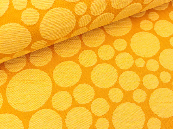 Reststück 35cm - Hamburger Liebe 3D-Relief Jacquard Bloom Bubbling colza-curry