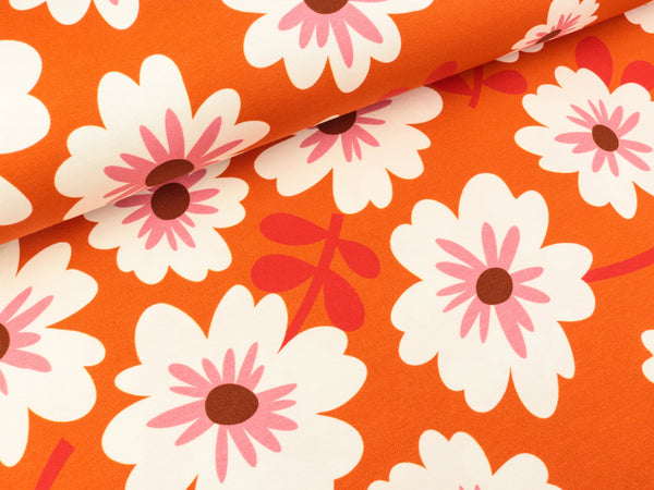 Hamburger Liebe Baumwolljersey Bloom Hello luce rosso