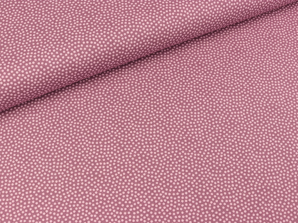 Baumwoll Webware Dotty Minipünktchen rosa-altrosa