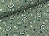 Baumwolljersey Print Graphics bunt auf Dusty mint