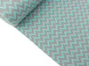 Glatte Bündchenware Karla Chevron mint - grau Schlauchware