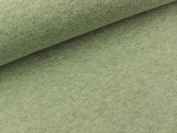 Reststück 14cm - Strickstoff Kai khaki meliert HW20/21