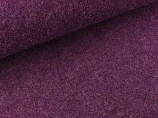 Gekochte Wolle Naomi lila meliert Wollwalk