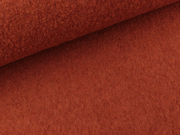 Gekochte Wolle Naomi terracotta meliert Wollwalk