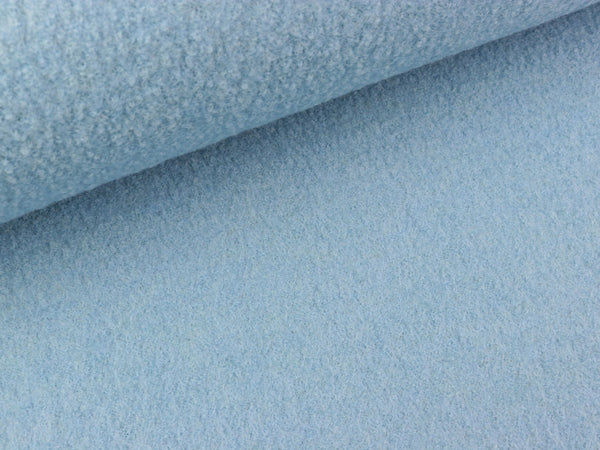 Gekochte Wolle Naomi eisblau uni Wollwalk