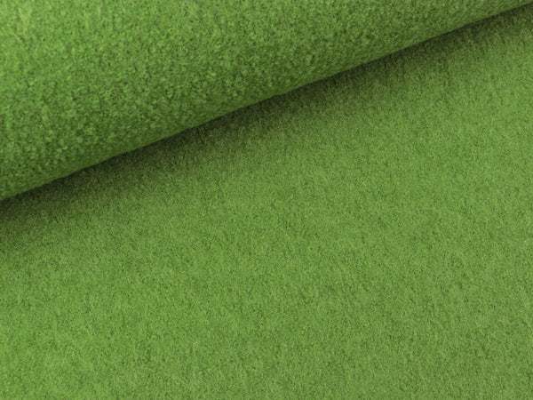 Gekochte Wolle Naomi helles Grün uni Wollwalk