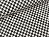 Baumwolljersey Check schwarz-weiß 1cm