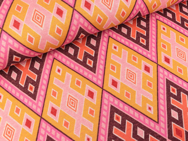 Hamburger Liebe 7 Farb-Jacquardjersey Orient Oxident Magic Carpet curry-bunt