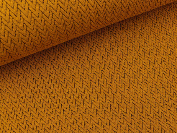 Jacquard Barbados Herringbone senfgelb-schwarz