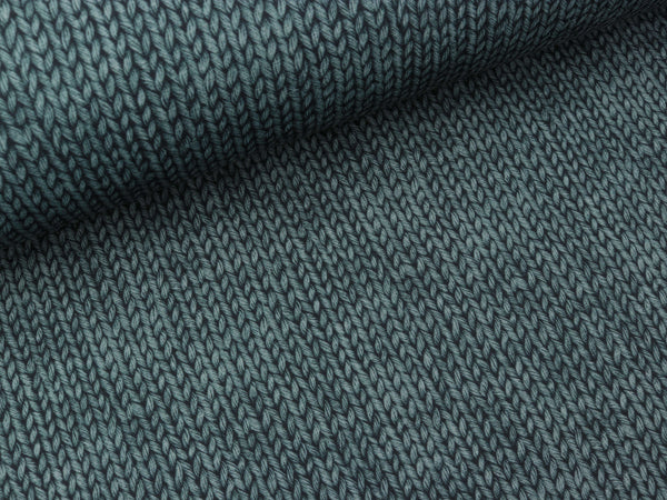 Reststück 22cm - Albstoffe SHIELD PRO Jersey Knit Grey