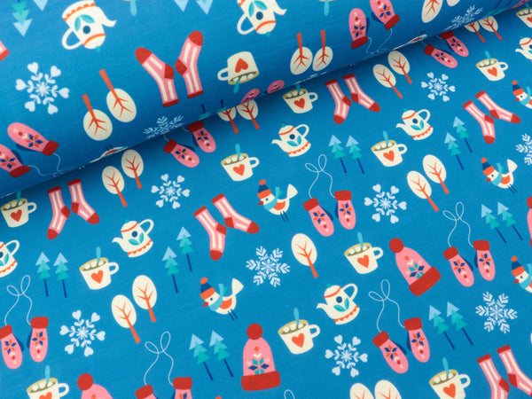 Reststück 43cm - Albstoffe SHIELD PRO Jersey Cozy Winter