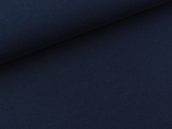 Reststück 44cm - Hamburger Liebe Cuddle Me Sweat blue navy uni