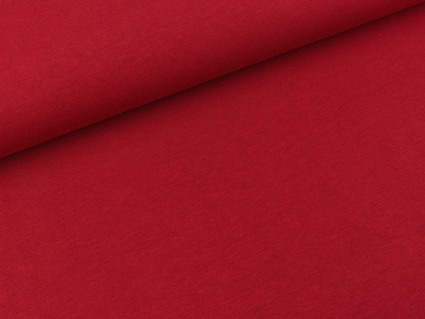Baumwolljersey Vanessa burgundy uni HW20/21