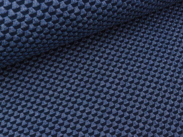 Hamburger Liebe Sweet Home 3D Double Knit jeansblau melange-blue navy