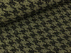 Bengaline Jacquard Hahnentrittmuster medium schwarz-khaki