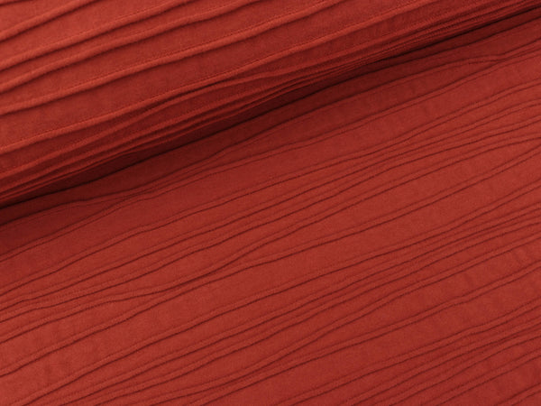 Reststück 25cm - Strukturjersey Peru terracotta uni