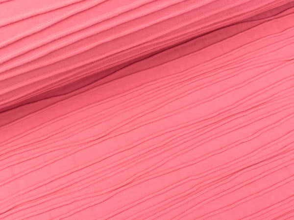 Reststück 20cm - Strukturjersey Peru koralle uni