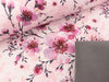 Reststück 23cm - Softshell Fiete Kirschblüten auf Hellrosa
