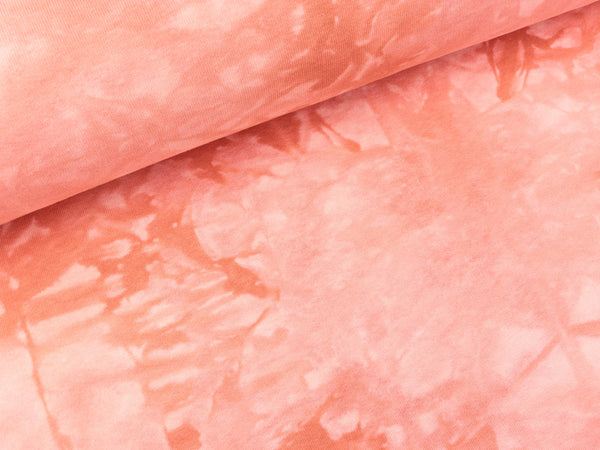 Baumwollsweat Tie and Dye Batikoptik dusty rose