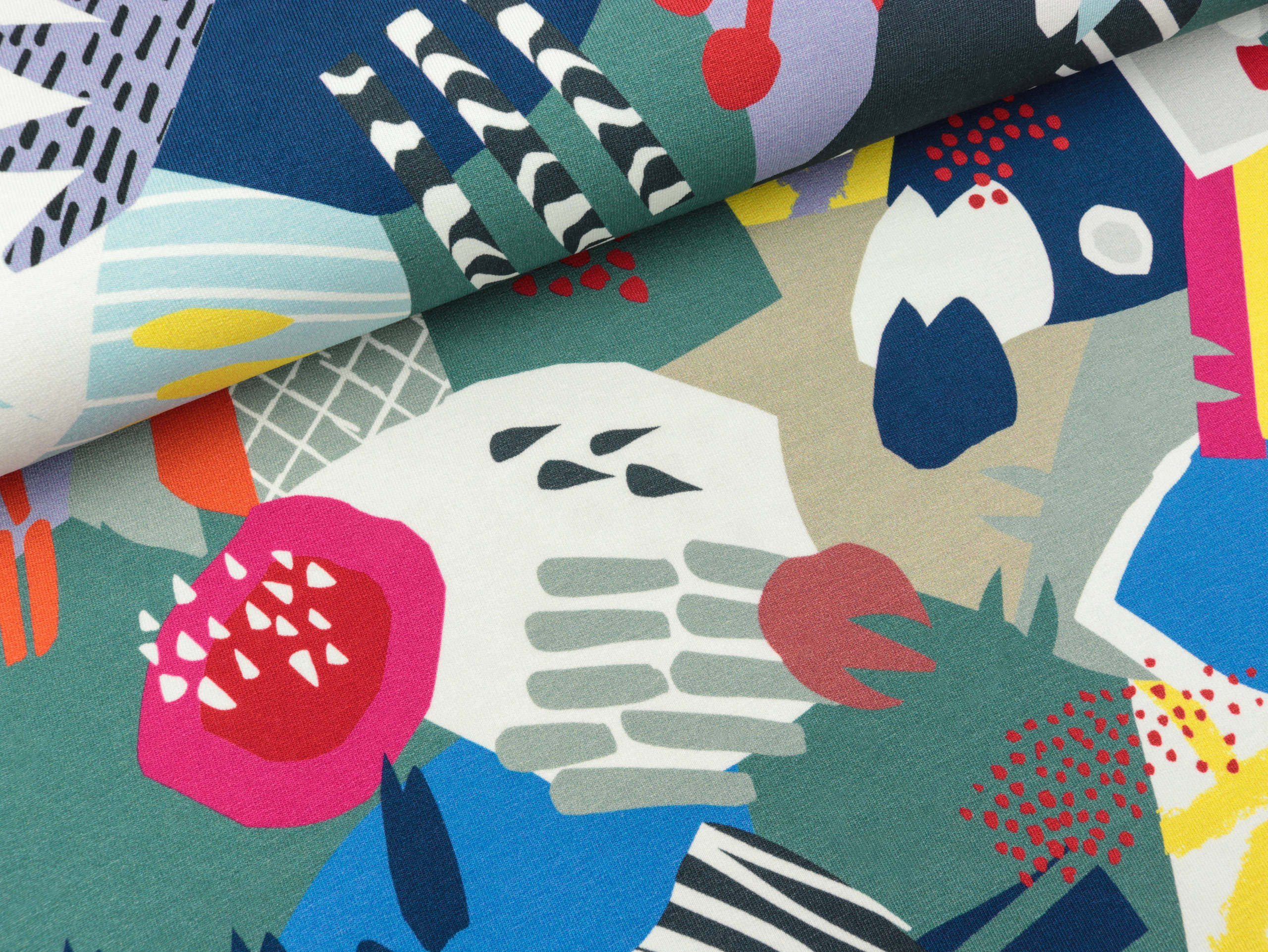 Reststück 62cm Modal French Terry Attitude bunt by Lila