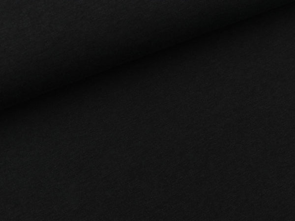 Bambus Jersey schwarz uni
