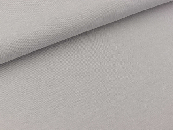 Bambus Jersey mittelgrau uni