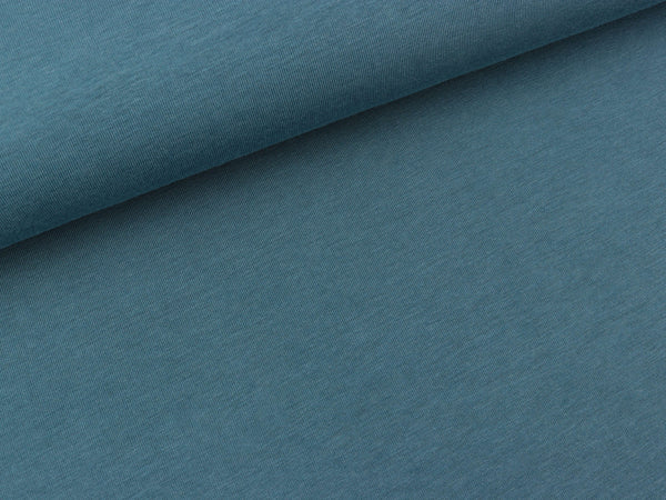 Bambus Jersey stahlblau uni
