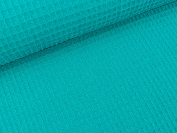 Waffelpiqué Nelson aqua uni
