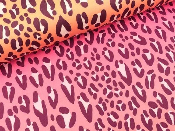 Reststück 14cm - Hamburger Liebe Performance Active Wear Jersey Safari ortensia-bunt im Farbverlauf