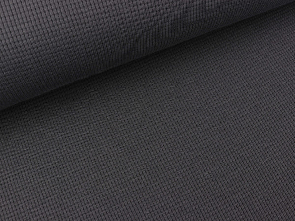 Waffeljersey Clarissa anthrazit uni