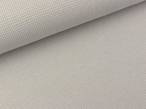 Waffeljersey Clarissa hellgrau uni